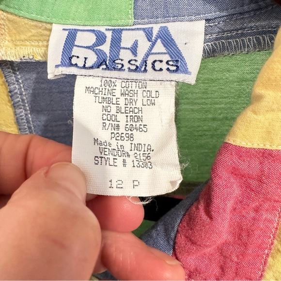 Vintage Patchwork Cotton Jacket 12P - Picture 7 of 8